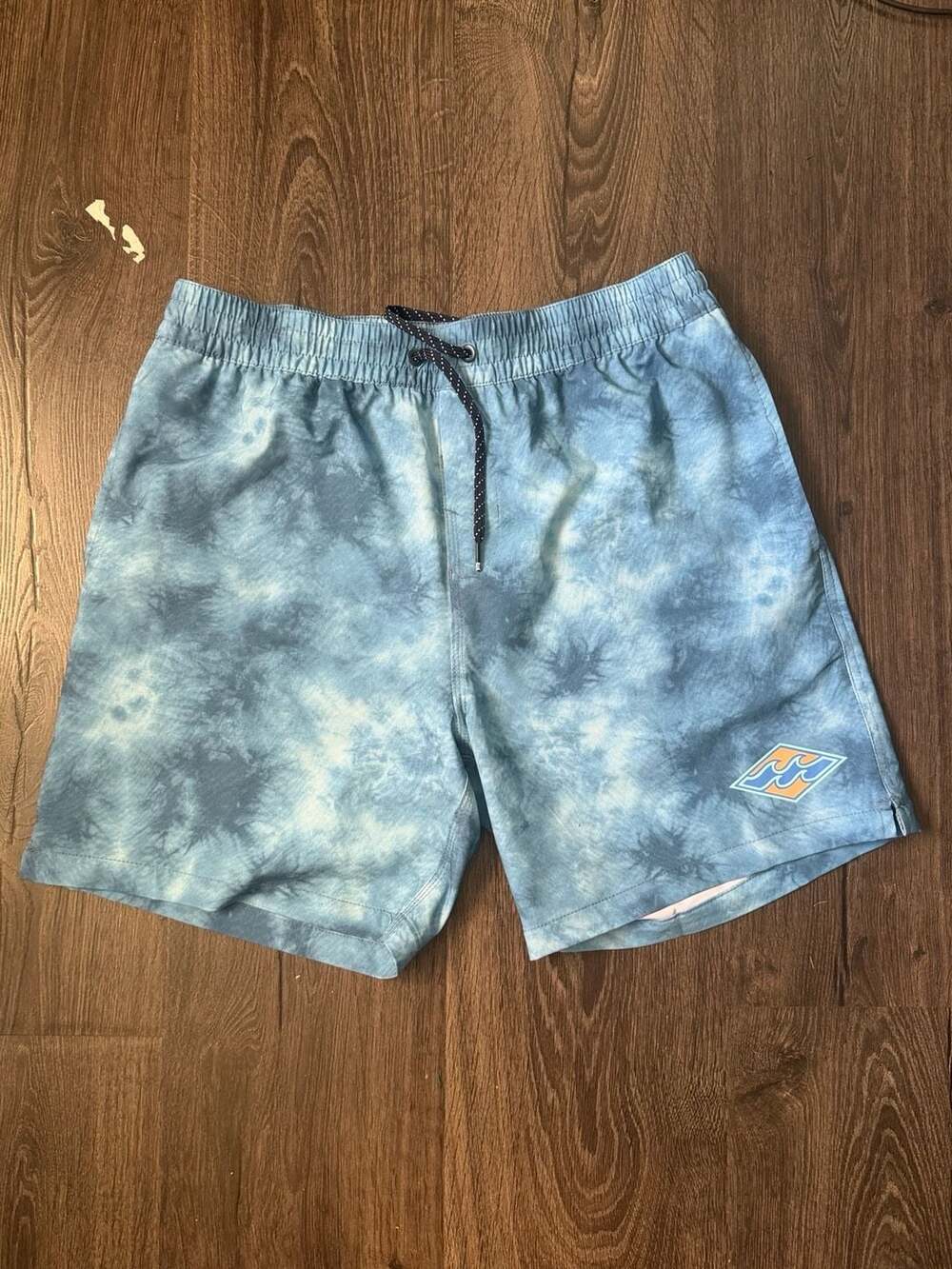 Billabong D Bah Layback Upcycler Blue Tie Dye Boardshorts Size S